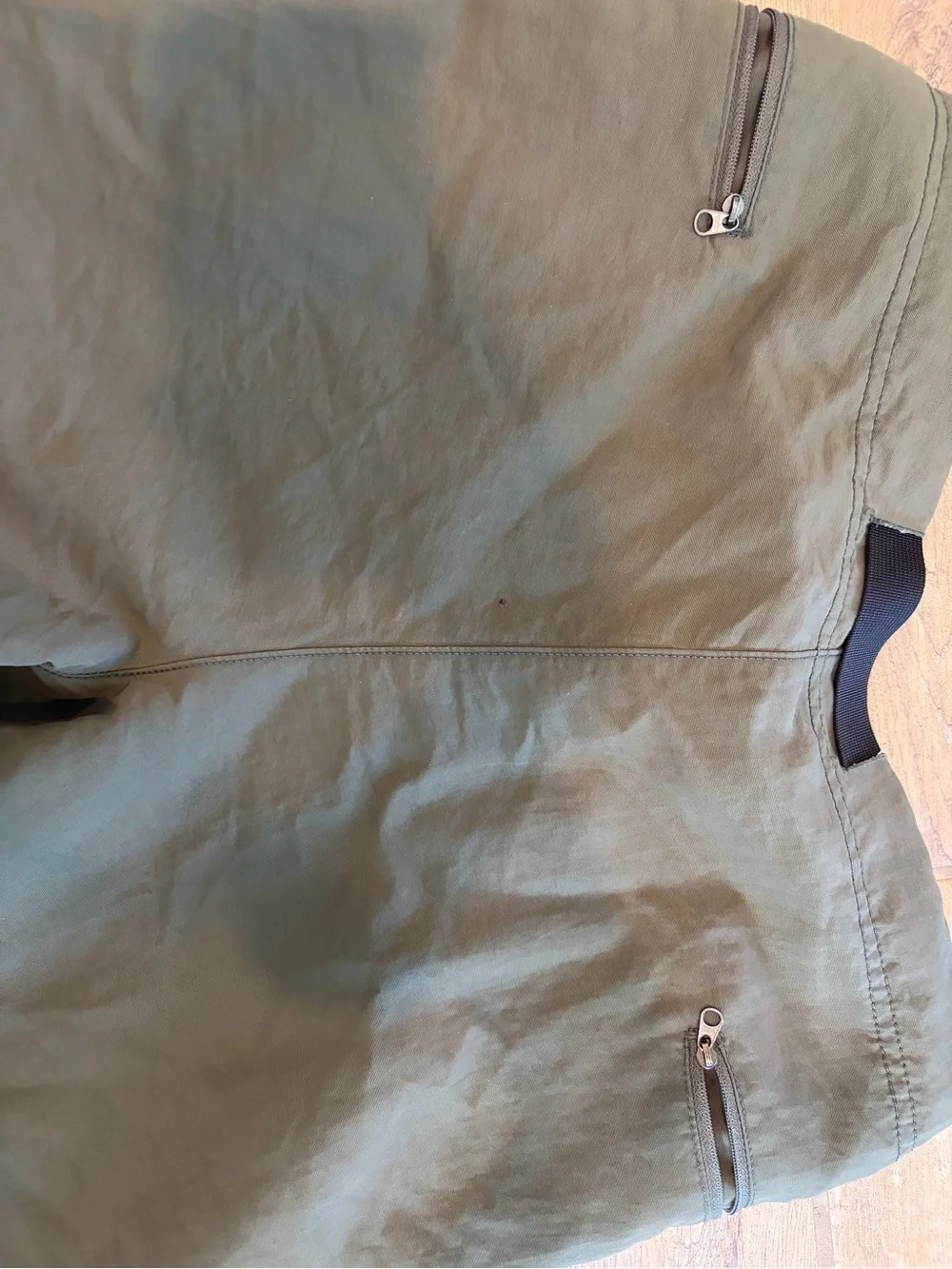 The North Face Mens Hiking Pants Olive Green 32 Convertible Belted Outdoor